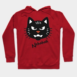 Cute Black Cat"Nehaha" Hoodie